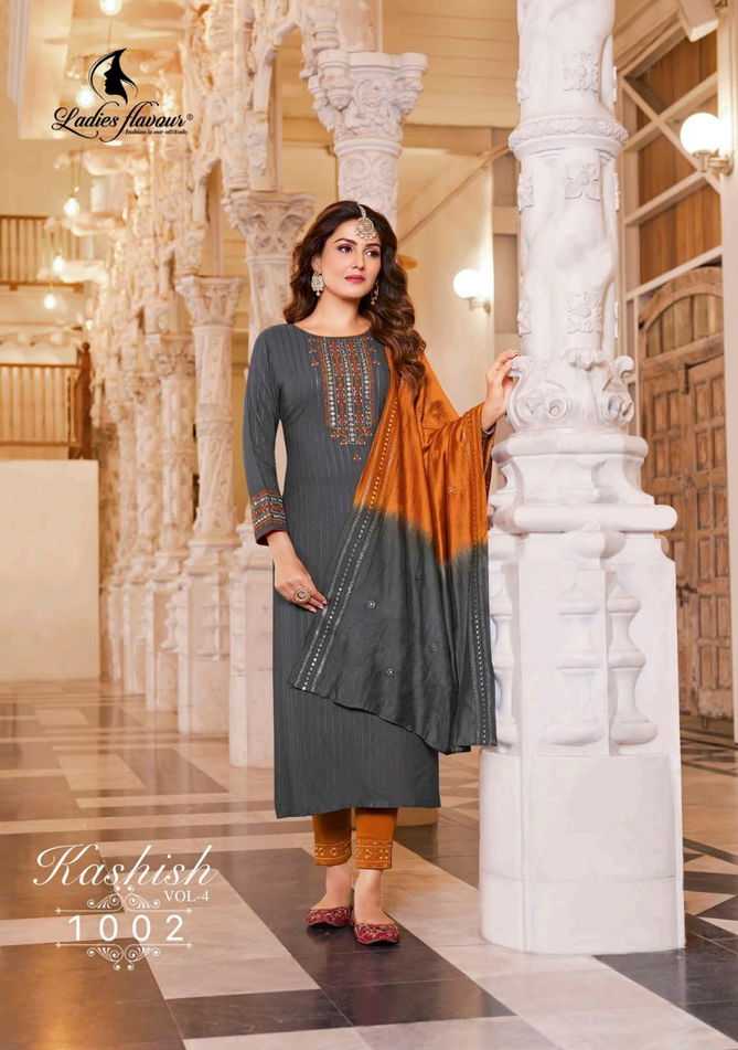 Ladies Flavour Kashish Vol 4 Wholesale Readymade Salwar Suits